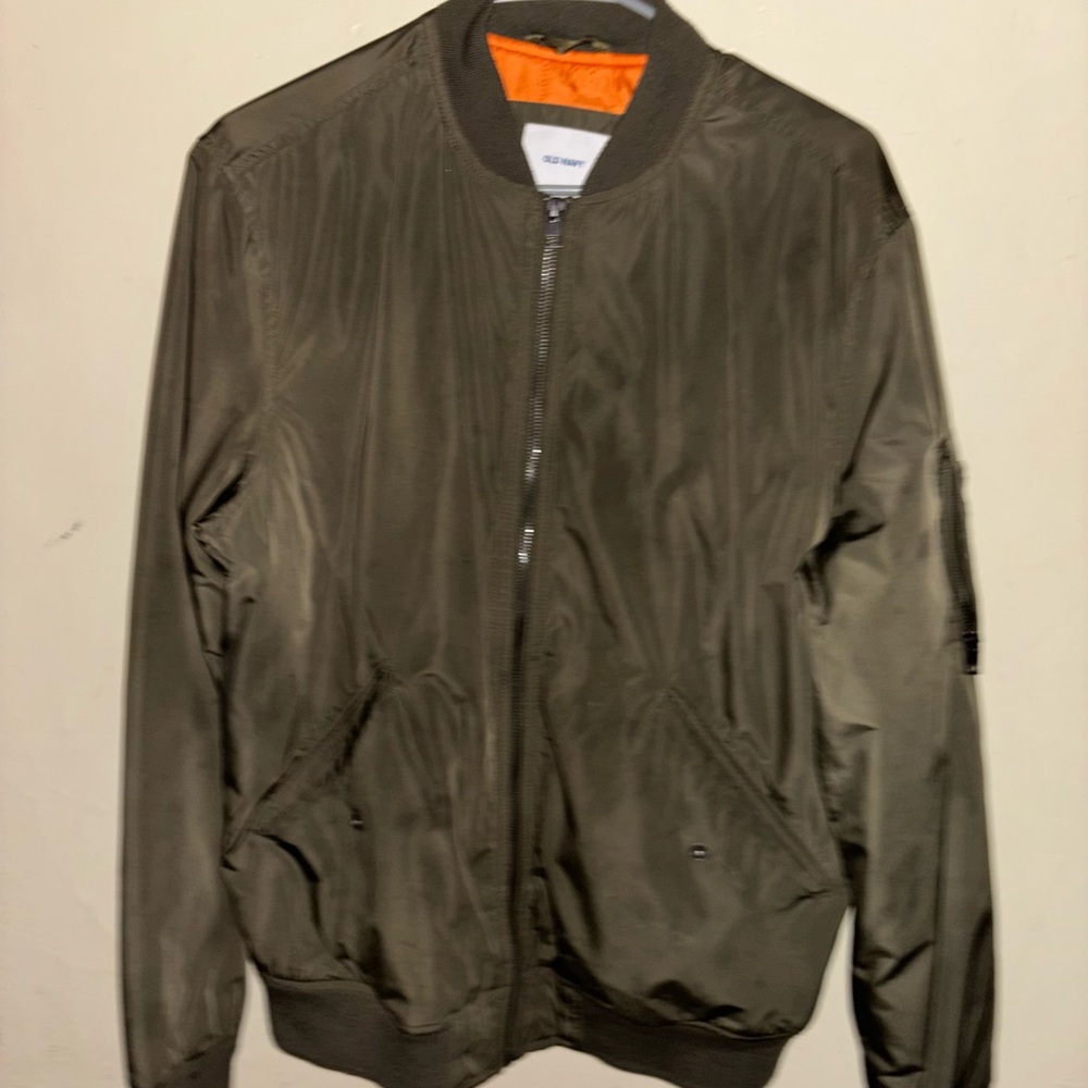 Old Navy Dark Green Bomber Jacket